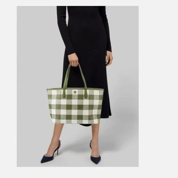 NWT Tory Burch Leather Woven Tote Bag - Picture 12 of 12